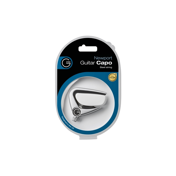 G7TH Newport 6 String Silver Capo
