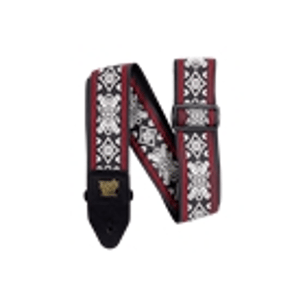 Ernie Ball 4669 Tracolla Blackjack Red Jacquard