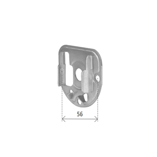 SUPPORTO DA AVVITARE PER CUSCINETTO 42mm FERRO ZINCATO