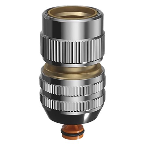 RACCORDO RAPIDO AQUASTOP IN METALLO "Art. 9611" - 1/2"-5/8" blister