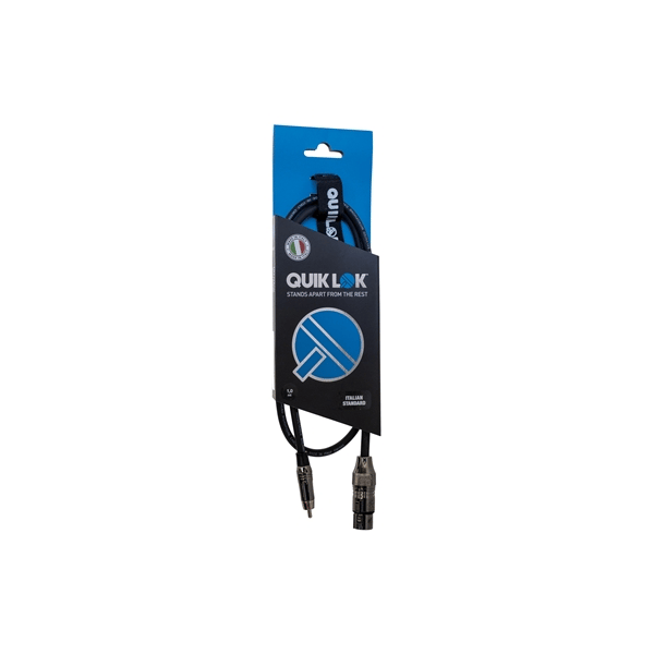Quik Lok ITST/FRCA-1 XLR F/RCA 1mt