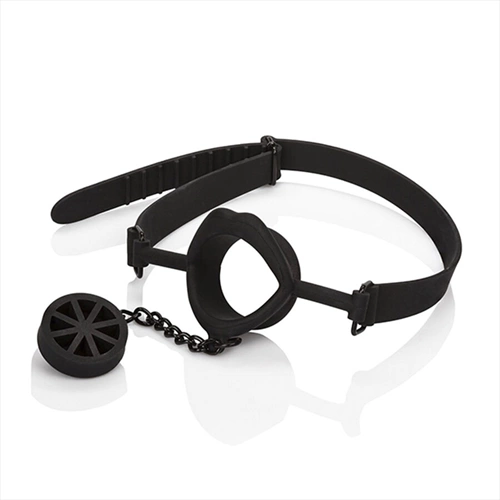 CALEXOTICS - SCANDAL BÂILLON AVEC PLUG EN SILICONE NOIR