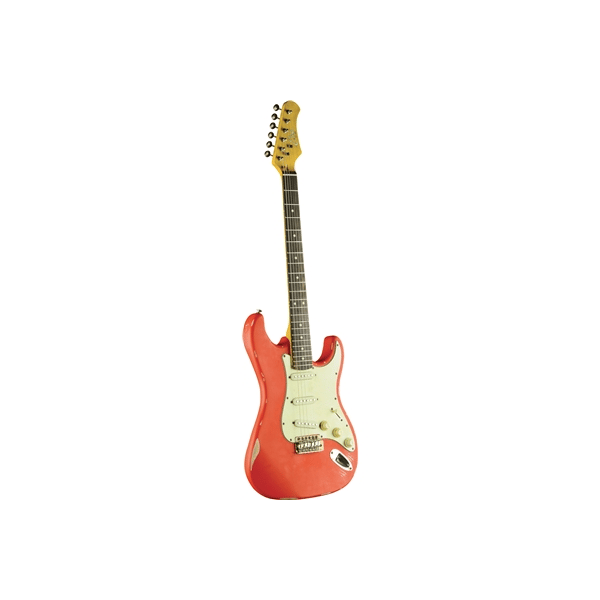 Eko Guitars S-300 Relic Fiesta Red