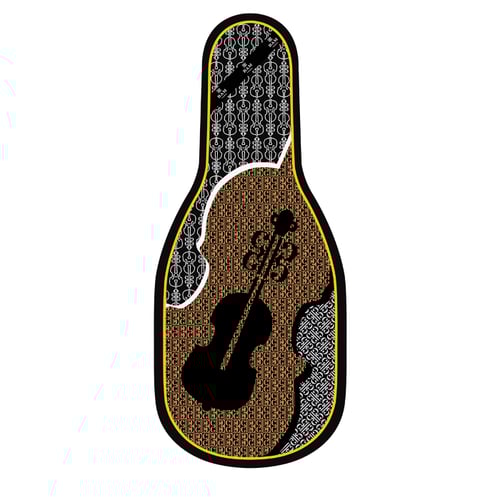 BAM ITALIA BFIC-0047 DOPPIO STRATO IN SETA PER BORSA PER VIOLINO - ORANGE