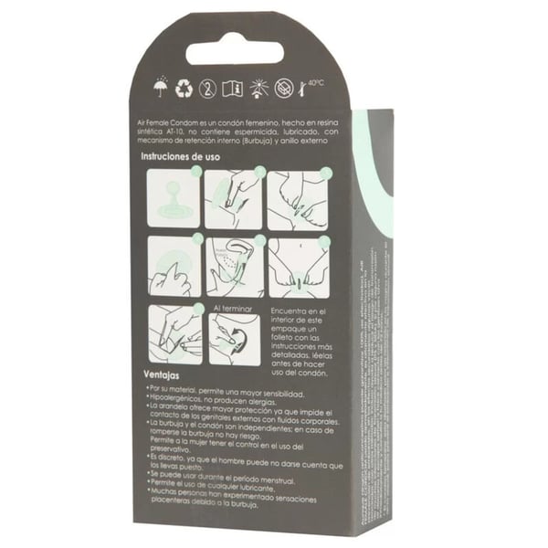 UNIQ AIR LATEXFREIES WEIBLICHES KONDOM 3 EINHEITEN