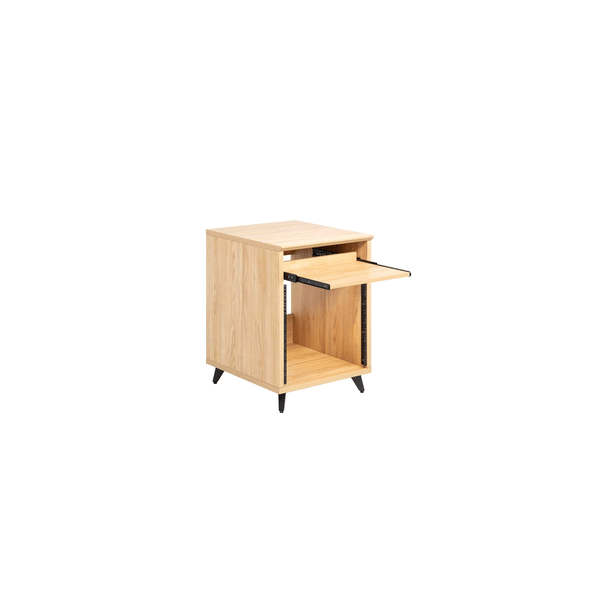 Gator Frameworks GFW-ELITEDESKRK-MPL Rack studio 10U in finitura acero naturale<br>