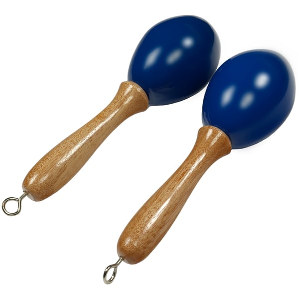 Tanga MARACAS-BLEU-S Maracas piccole in legno - Blu