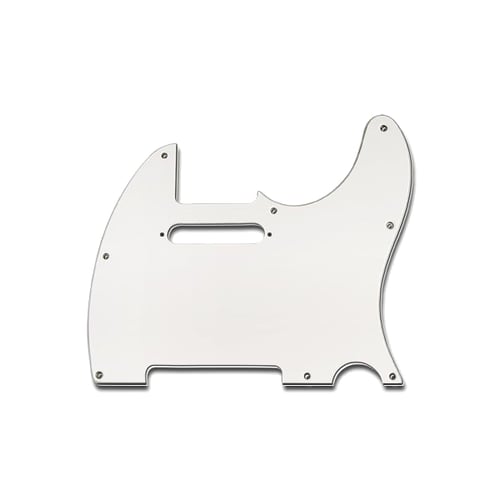 SOUNDSATION PARTS Mascherina per Chitarra Telecaster, 3 Strati, Bianco