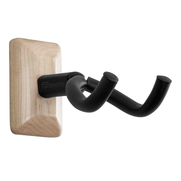 Gator Frameworks GFW-GTR-HNGRMPL Supporto a muro per chitarra con piastra in acero<br>