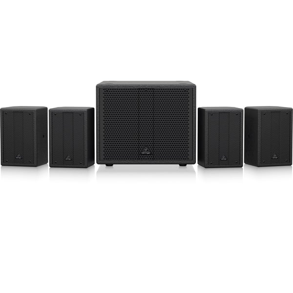 BEHRINGER SAT 1004 BUNDLE 4 CASSE PASSIVE 4" E SUBWOOFER ATTIVO 8" 600W