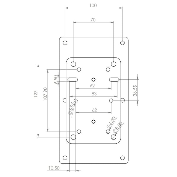 Quik Lok QL/956 Coppia supporti per casse