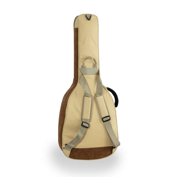 SOUNDSATION Borsa chitarra acustica con inserti in pelle suede