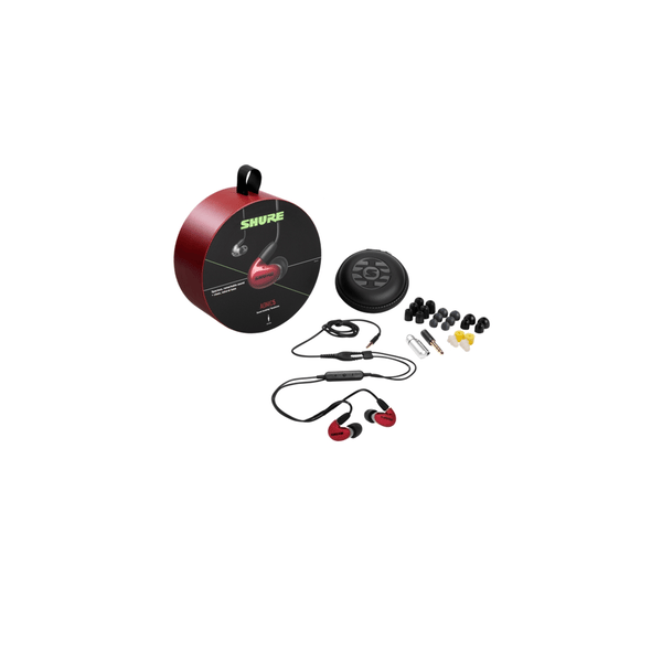 Shure SE53BARD+UNI-EFS AONIC 5 Auricolari colore rosso/trasparente