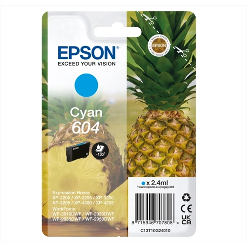 CARTUCCE INK ANANAS CYAN 604
