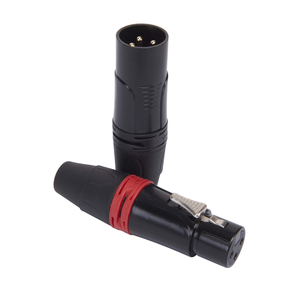 DIE HARD Confezione di connettori Professionali XLR 3 poli femmina volante e XLR 3 poli maschio volante ONEHERO.