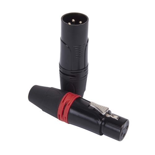 DIE HARD Confezione di connettori Professionali XLR 3 poli femmina volante e XLR 3 poli maschio volante ONEHERO.