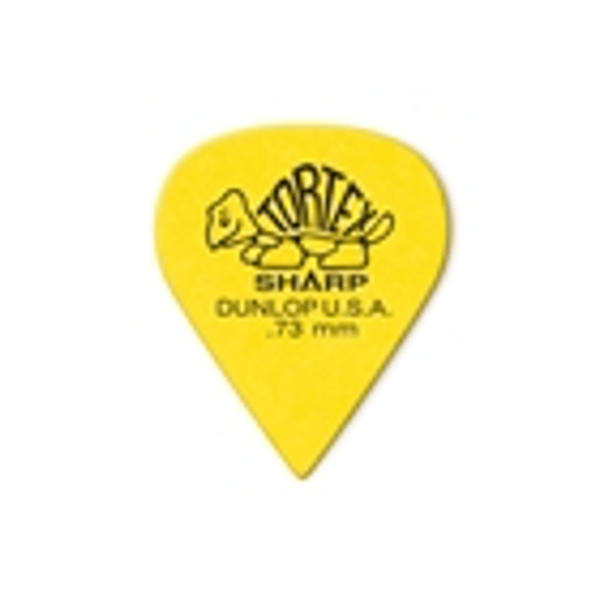 Dunlop 412P Tortex Sharp Yellow .73