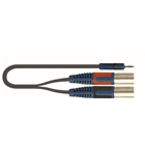 Quik Lok RKSA/192-5 Minijack Stereo/2 XLR Maschio