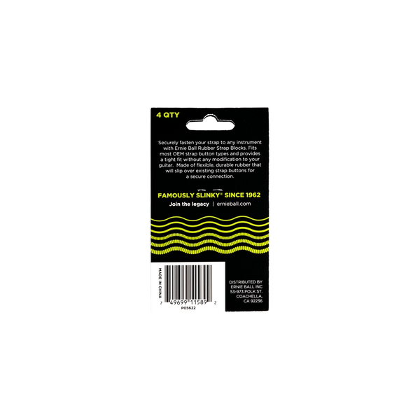 Ernie Ball 5622 Strap Blocks Green