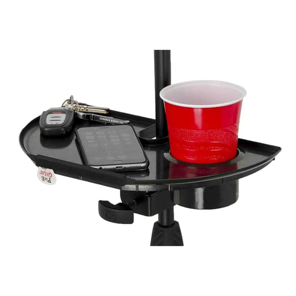 Gator Frameworks GFW-MICACCTRAY Vassoio per accessori con portabicchiere per asta microfonica&lt;br&gt;