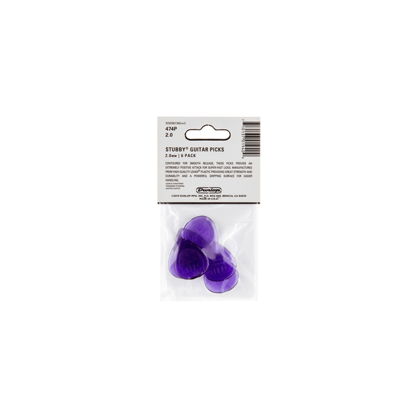 Dunlop 474P2.0 Stubby Jazz 2.0mm