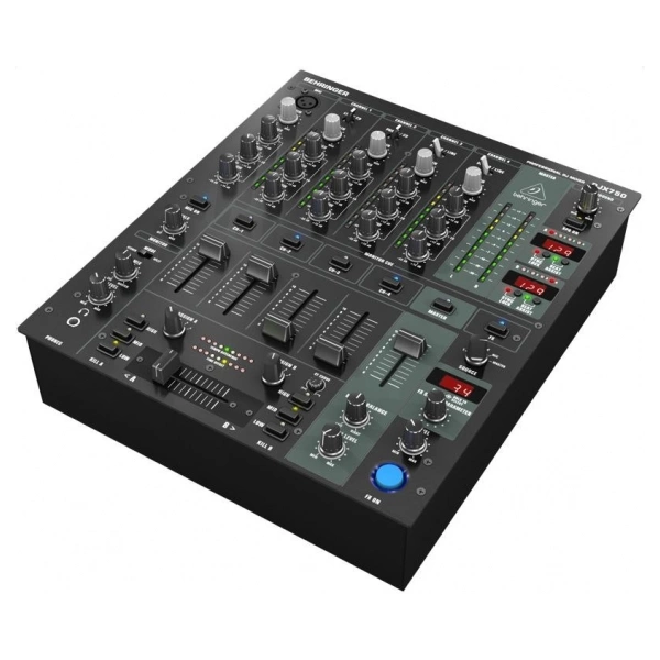 BEHRINGER DJX750 PRO MIXER PER DJ CON 5 CANALI ED EFFETTI DIGITALI E CONTATORE BPM