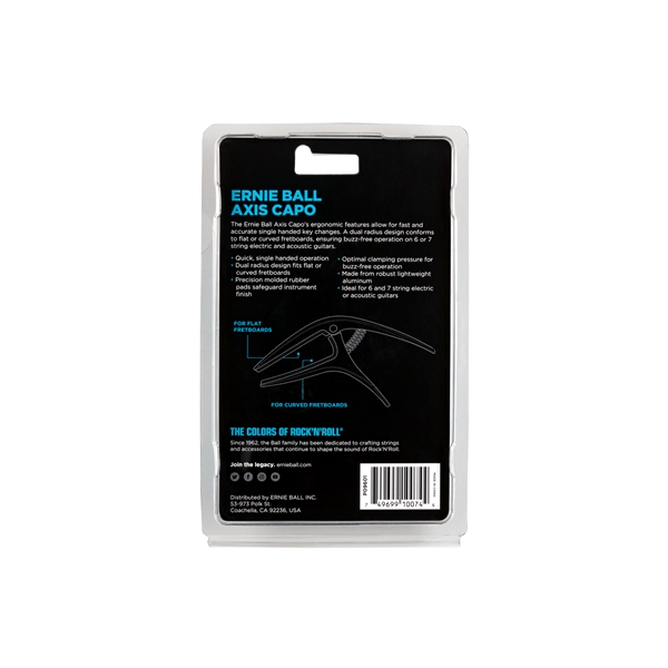 Ernie Ball 9601 Axis Capo Silver