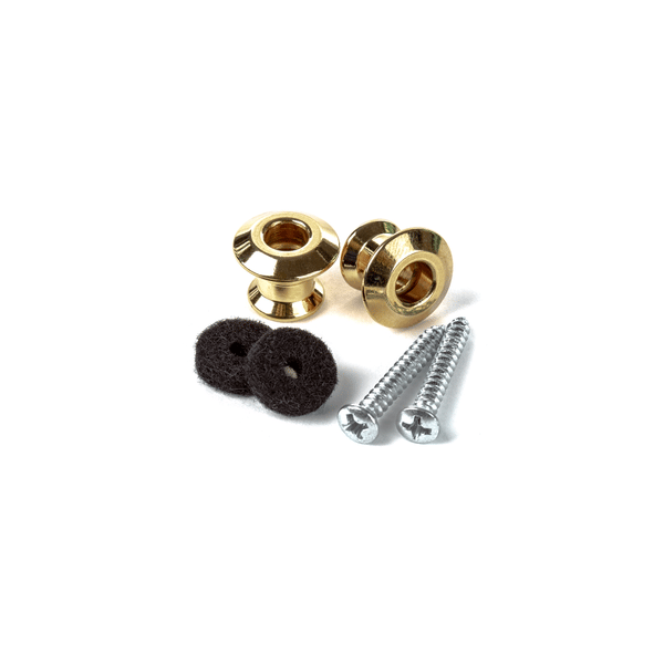 Dunlop 2PSLS034G Straplok Dual Button Gold