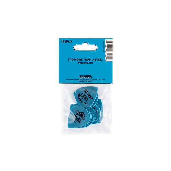 Dunlop 498P1.00 TORTEX JAZZ III XL, 1.0MM