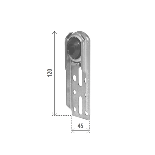 SUPPORTO DRITTO CON CUSC. Ø40 NYLON