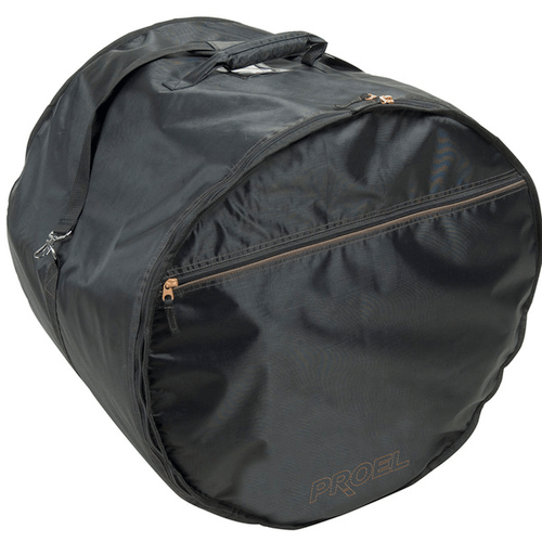 PROEL STAGE Borsa professionale per grancassa 18 x 20 (altezza e diametro), in robusto nylon 420D antistrappo. Imbottitura 10 mm. Disponibile in colore nero.