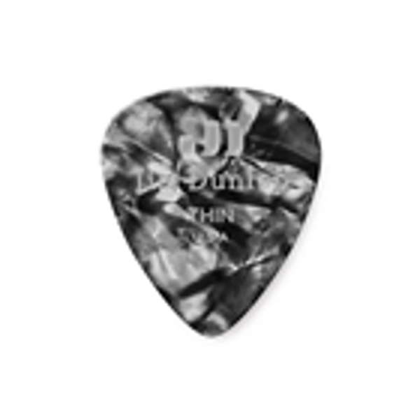 Dunlop 483R#02 Black Perloid - Thin