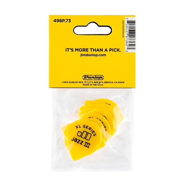 Dunlop 498P.73 TORTEX JAZZ III XL, .73MM