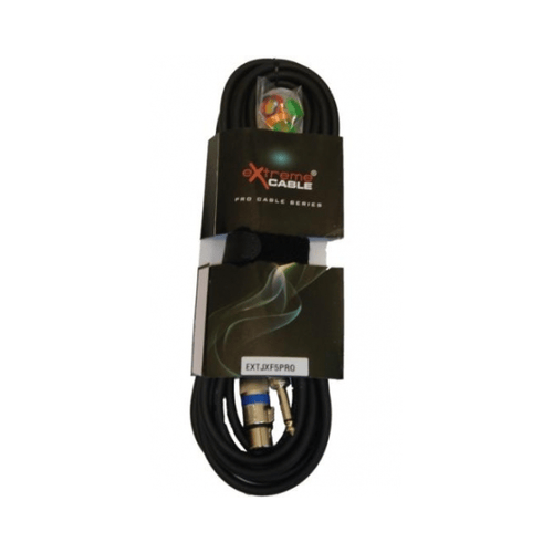EXTREME JXF5PRO CAVO JACK MONO 1/4" 6.3mm - XLR FEMMINA CAVO AUDIO DI SEGNALE SCHERMATO 5 MT.