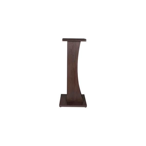 Gator Frameworks GFW-ELITESPKSTMN-BRN Coppia di supporti per monitor da studio in legno con finitura marrone scuro<br>