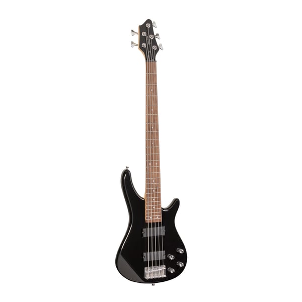 SOUNDSATION Basso elettrico 5 corde con pick up al ponte e al manico. Modello GUNBARREL-5 BK