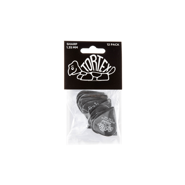 Dunlop 412P1.35 Tortex Sharp Black