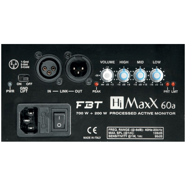 FBT ELETTRONICA FBT HiMaxX 60A CASSA ATTIVA BIAMPLIFICATA 15" 1350W