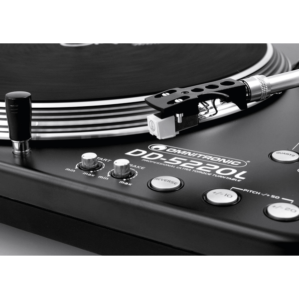 OMNITRONIC DD5220L GIRADISCHI PER DJ TRAZIONE DIRETTA ULTRA TORQUE PHONO/LINE