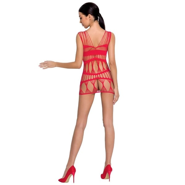 PASSION WOMAN BS089 BODYSTOCKING - ROTE EINE GRÖSSE
