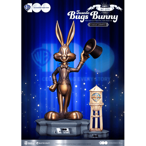 Looney Tunes 100th anniversary of Warner Bros. Studios Master Craft Statue Tuxedo Bugs Bunny 46 cm