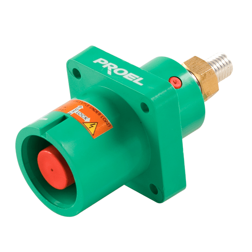 PROEL STAGE Spina da pannello Proel Lock. Colore: Verde. Fase: Terra.