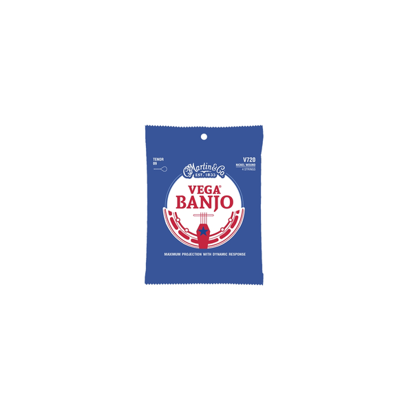 Martin & Co. V720 Vega Banjo Strings Tenor Nickel Wound