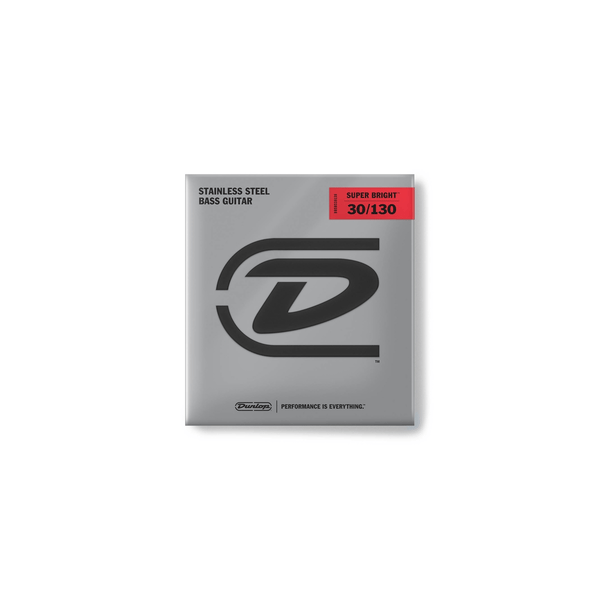 Dunlop DBSBS30130 Super Bright Stainless Steel, Medium Set/6