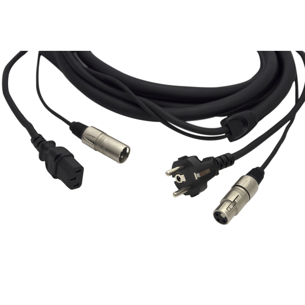 PROEL STAGE Cavo professionale combinato segnale / alimentazione per il collegamento di diffusori acustici attivi e dispositivi luci DMX. Lunghezza 15 metri Altre lunghezze disponibili: visualizzare le specifiche tecniche