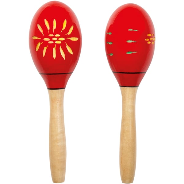 Eko Drums MAR 24 Maracas medie in legno - Rosso