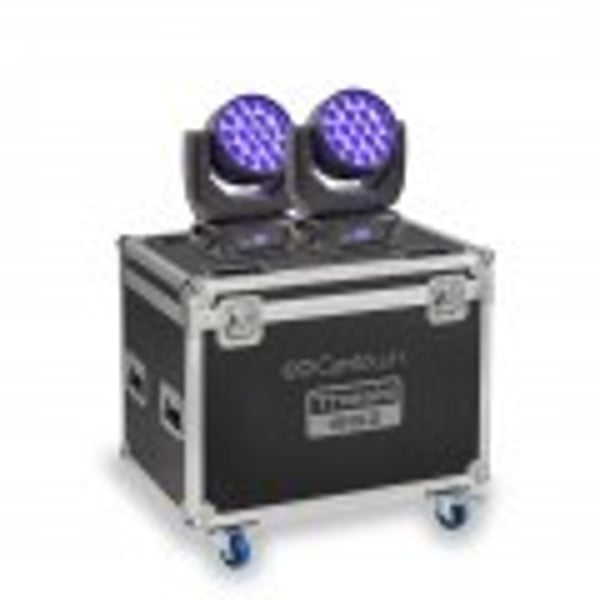 Set 2 Testa Mobile a LED con zoom CENTOLIGHT Thesis 1915 Z 19 x 15W con case. Modello THESIS 1915Z-SET