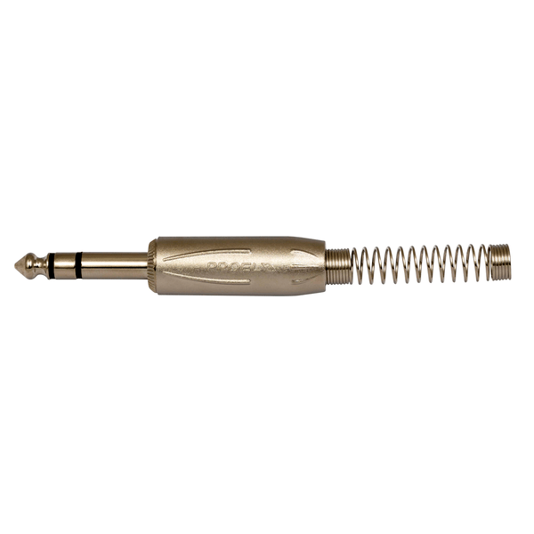 PROEL STAGE Connettore professionale jack stereo 6,3 mm 1/4. Colore: Argento.