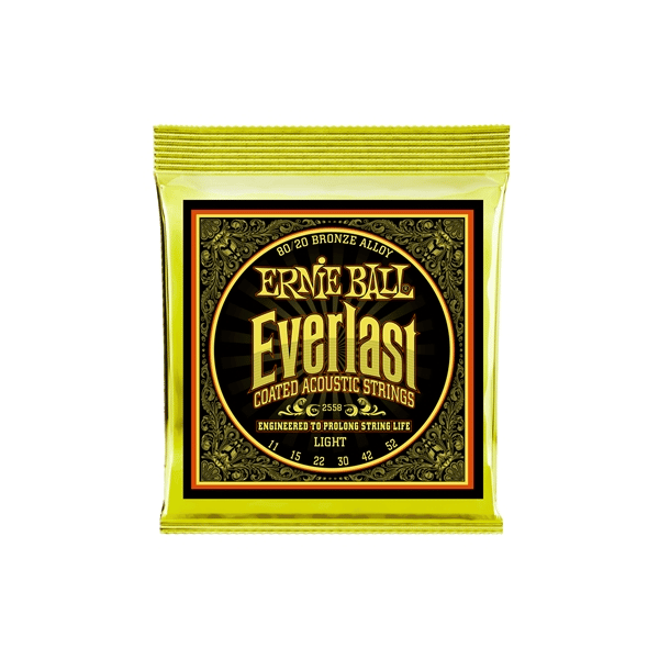 Ernie Ball 2558 Everlast Coated 80/20 Bronze Light 11-52