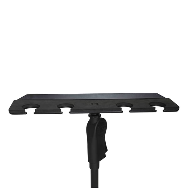 Gator Frameworks GFW-MIC-4TRAY Supporto multi-microfono per 4 microfoni<br>